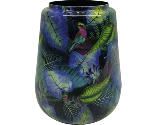 Vază decorativă pentru flori cu model de păsări și plante