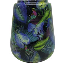 Vază decorativă pentru flori cu design de păsări și frunze