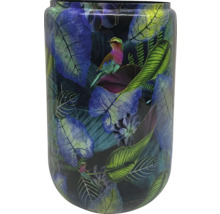 Vază decorativă pentru flori cu motiv de păsări și frunze