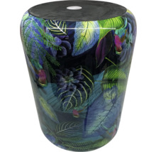 Taburet decorativ cu model de plante pentru interior