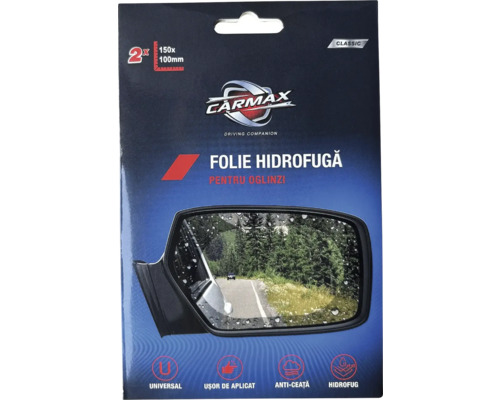 Folie hidrofugă Carmax pentru oglinzi, conținutul pachetului două bucăți