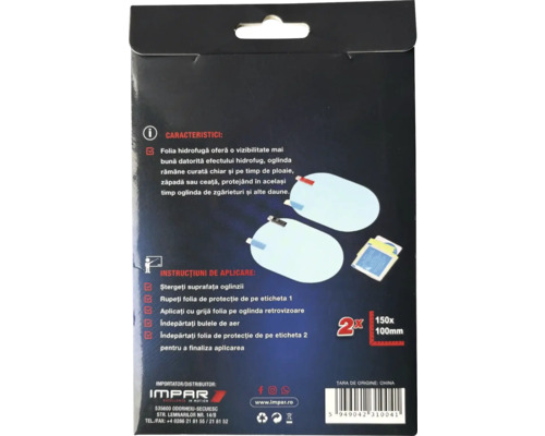 Ambalaj folie hidrofugă pentru oglinzi, 150 x 100 milimetri, două bucăți