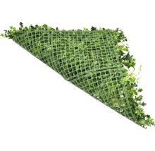 Covor de plante artificiale cu frunze verzi și flori albe