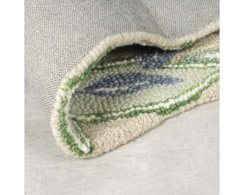 Vizualizare detaliată a unui covor cu model