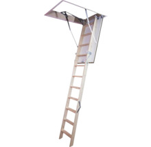 Scară de mansardă pliabilă din lemn