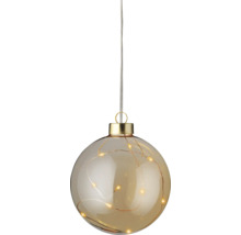 Glob decorativ din sticlă cu șir de lumini pentru interior