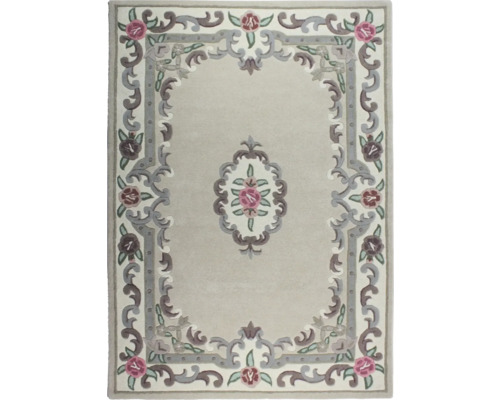 Covor cu model floral și bordură