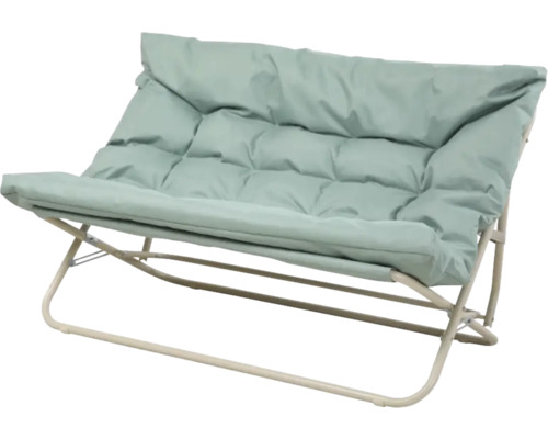 Puf dublu cu cadru metalic