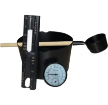 Set de saună cu găleată, polonic, termo-higrometru și dozator de aditivi pentru baie