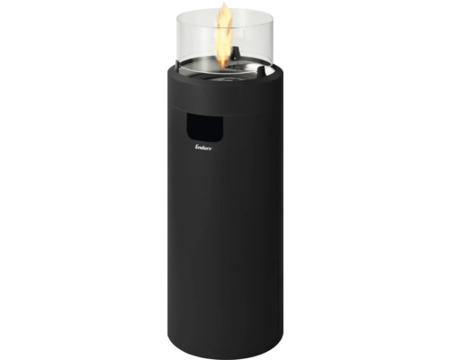 Încălzitor terasă pe gaz Enders Nova LED L 2,5 kW negru Focar de masă cu logo Enders și cilindru de sticlă