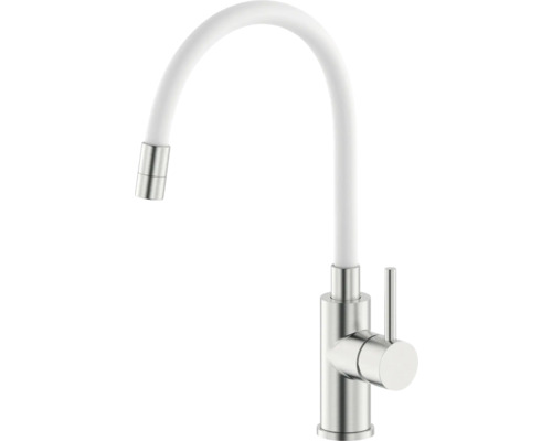 Baterie de bucătărie cu gât flexibil