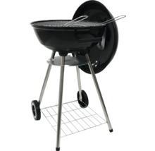 Grătar sferic cu grătar, capac și spațiu de depozitare