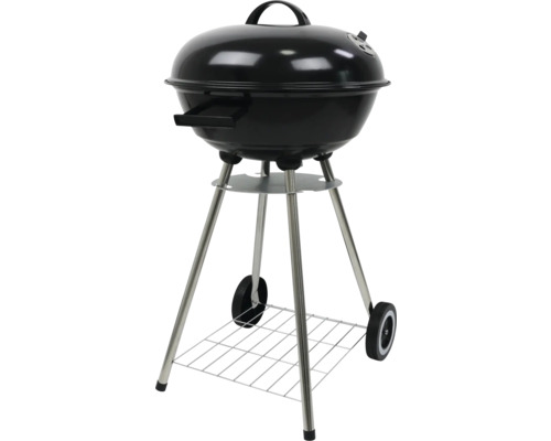 Grătar sferic cu capac, indicator de temperatură și grătar de depozitare