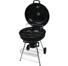 Grătar sferic cu grătar de depozitare și șasiu