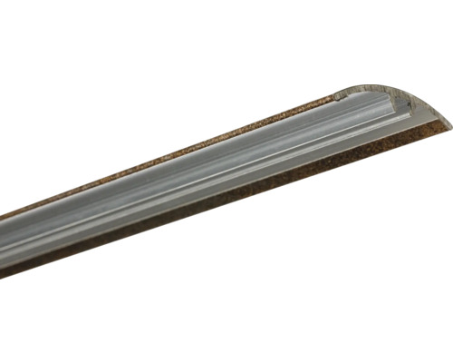 Șină decorativă din lemn și metal