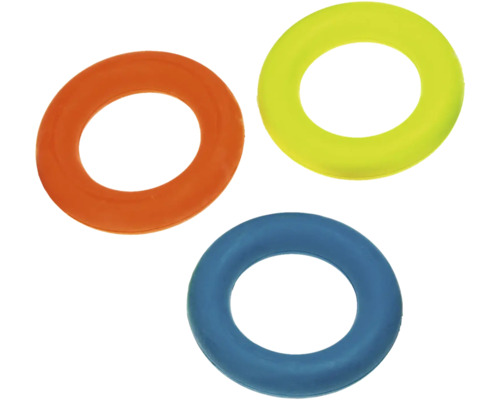 Trei inele de gimnastică din plastic