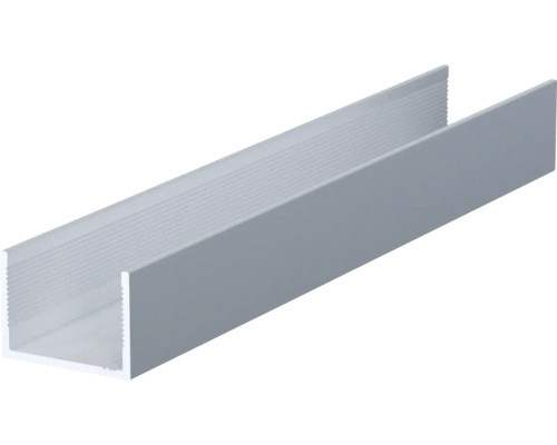 Profil de capăt Häfele Ädoor în formă U, 3000x21x1,2mm (lungime x lățime x grosime), din aluminiu Profil U din aluminiu