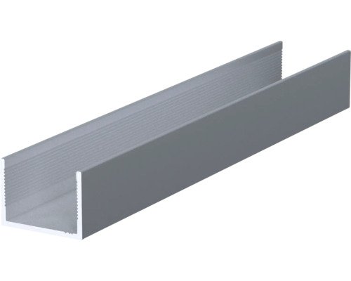 Profil de capăt Häfele Ädoor în formă U, 3000x21x1,2mm (lungime x lățime x grosime), din aluminiu Profil U din aluminiu