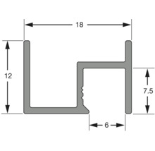 Desen tehnic al unui profil cu dimensiuni