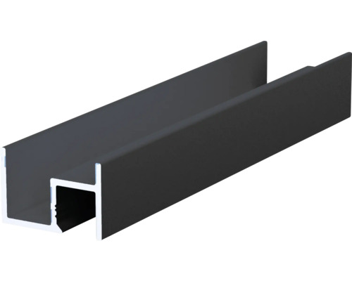Reducție Häfele Ädoor, 3000x18x1,2mm (lungime x lățime x grosime), din aluminiu antracit Profil din aluminiu pentru proiecte de construcții