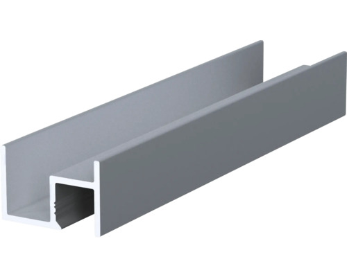 Reducție Häfele Ädoor, 3000x18x1,2mm (lungime x lățime x grosime), din aluminiu inox Profil din aluminiu în formă de H