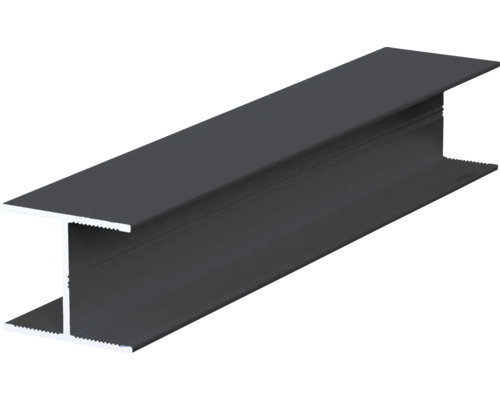 Profil de capăt Häfele Ädoor în formă H, 3000x26x1,2mm (lungime x lățime x grosime), din aluminiu Profil H din metal