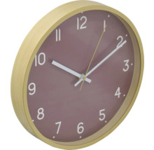 Ceas de perete cu ramă din lemn și cadran