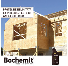 Casă în construcție cu protecție pentru lemn de la Bochemit