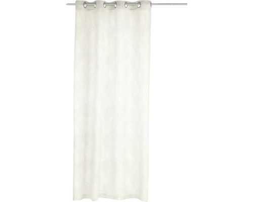 Perdea cu suspensie cu bride pe o tijă de perdea