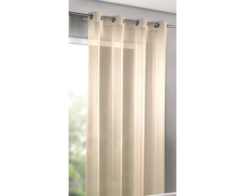 Perdea din voal cu prindere cu inele