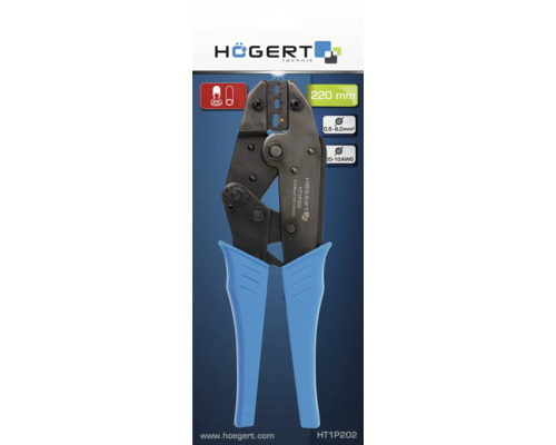 「hasutec」 Clește de sertizat papuci izolați Högert 0,5-6 mm² | HORNBACH