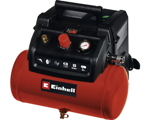 Compresor Einhell, opt bari, volum rezervor șase litri