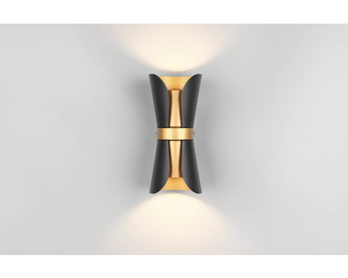 Lampa de perete din metal cu lumină sus și jos