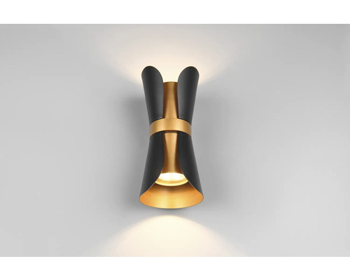 Lumină de perete neagră și aurie