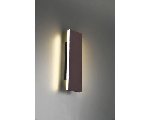 Aplică de perete dreptunghiulară din metal cu iluminare LED