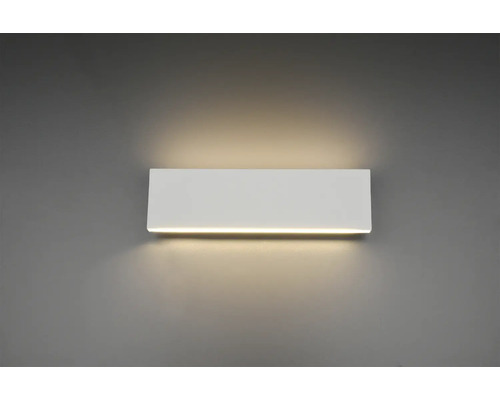 Aplică perete interior cu LED integrat Concha 2x6W 600 lumeni, alb Lumină de perete dreptunghiulară pentru montare pe perete