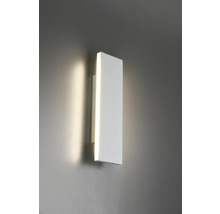 Lumină de perete dreptunghiulară, albă, cu iluminare cu LED pe un perete