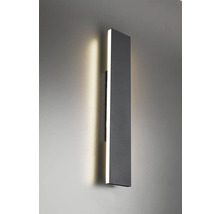 Lumină de perete neagră cu iluminare LED pe un perete