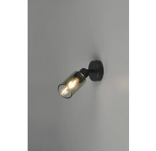 Lumină de perete cu abajur de sticlă și lumină