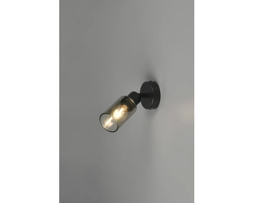 Lumină de perete cu abajur de sticlă și lumină