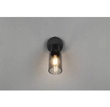 Lampa de perete cu bec și abajur din sticlă