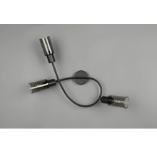 Lampa de perete cu trei brațe de lumină și abajururi