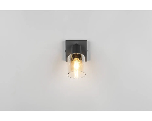 Lampa de perete cu sticlă transparentă și sursă de lumină