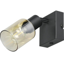 Lumină de perete cu abajur din sticlă