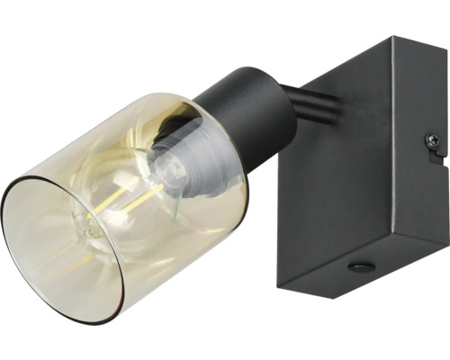 Lumină de perete cu abajur din sticlă