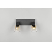 Lumină de perete cu două lămpi și abajururi din sticlă