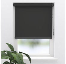 Rulou neagră în fața unei ferestre