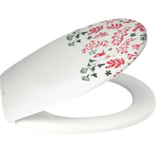 Capac de toaletă cu model floral