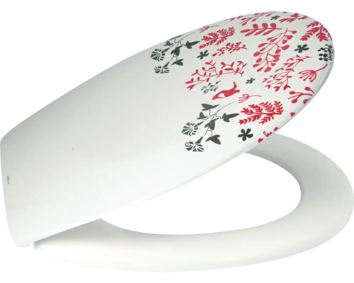 Capac de toaletă cu model floral
