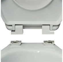 Imagine detaliată cu un capac de toaletă cu fixare